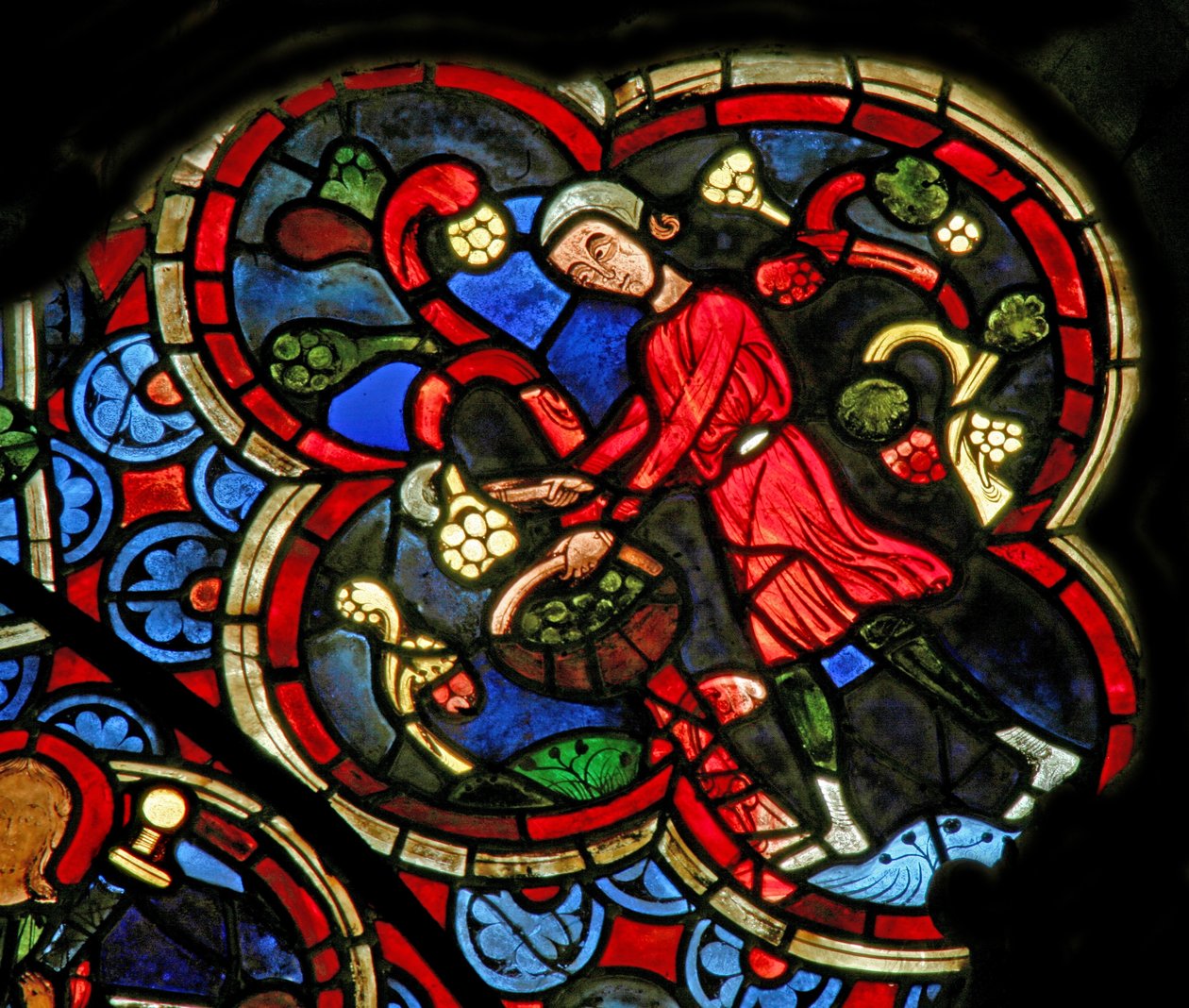 Window Ew som viser månedenes arbeid. september av French School