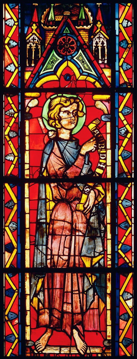 Vindu som viser profeten Obadja, ca. 1270-75 av French School