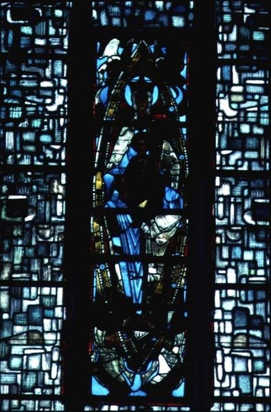 Window of the Virgin, tidlig på 1100-tallet (farget glass) av French School