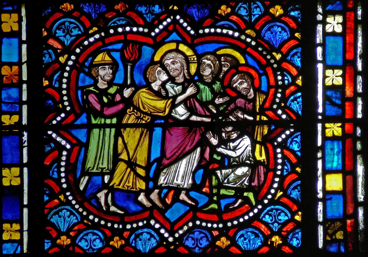 Vindu s2-L som viser sviket av Judas av French School
