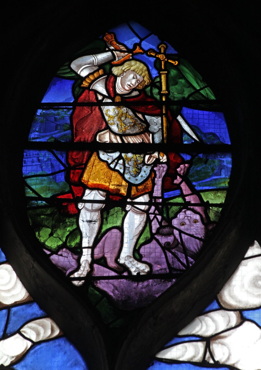 Vindu w10 som viser St Michael av French School