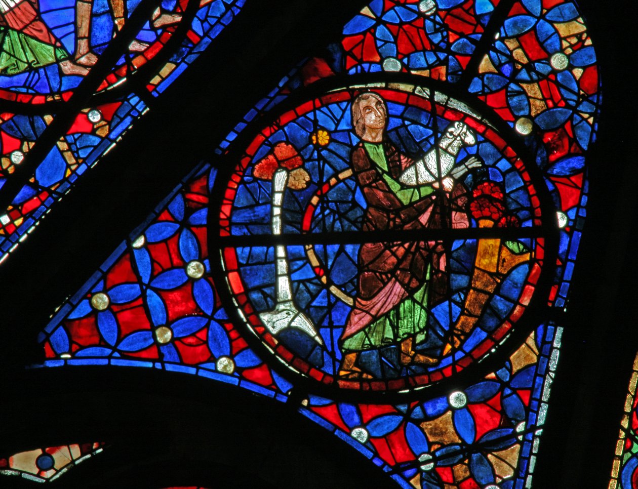 Vindu w115 som viser Abel bringer et lam for å ofre av French School