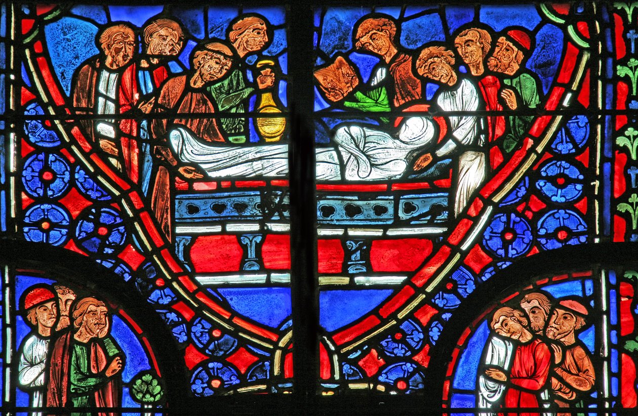 Vindu w11 som viser St. Andrew er gravlagt av French School