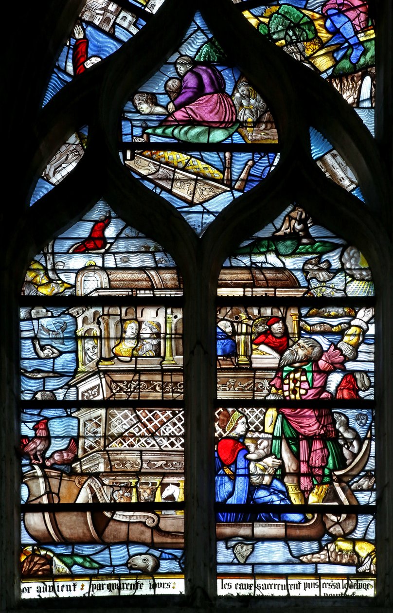Vindu w124 som viser Noahs Ark av French School