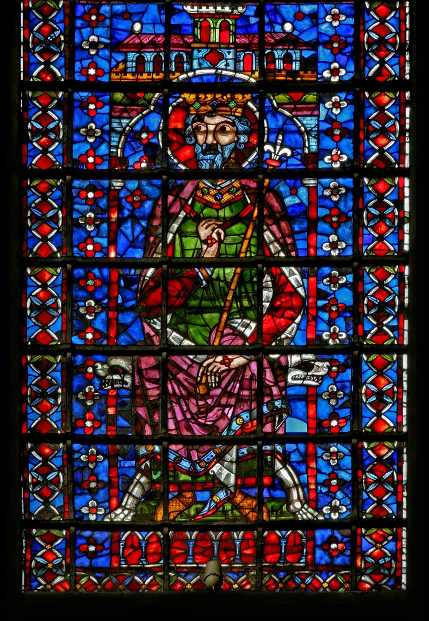 Vindu w127 (nedre figur) som viser en konge av French School