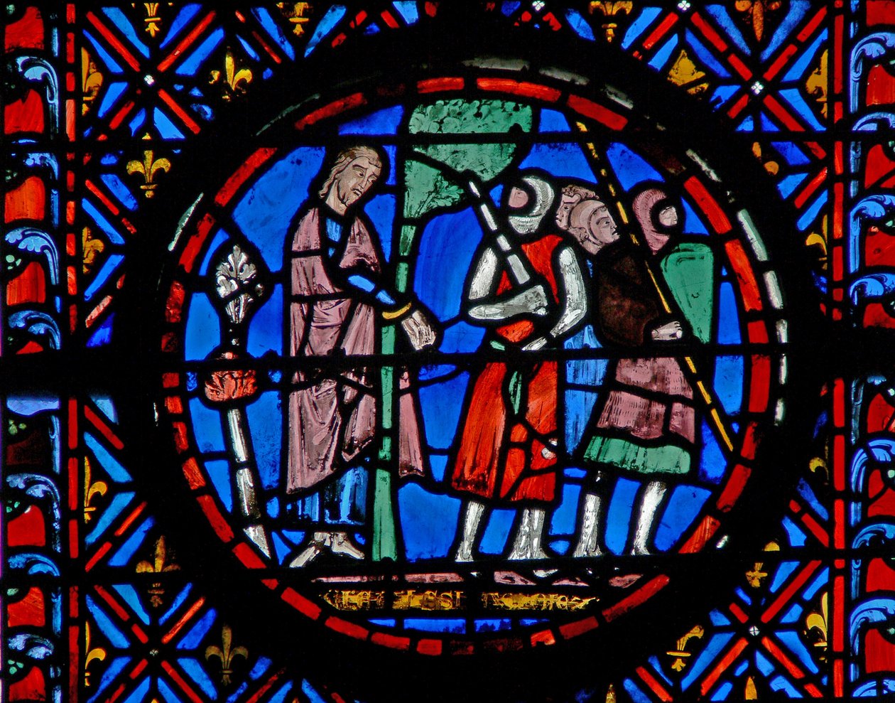 Vindu w12 Achior knyttet til et tre Judith VI 8-9 av French School