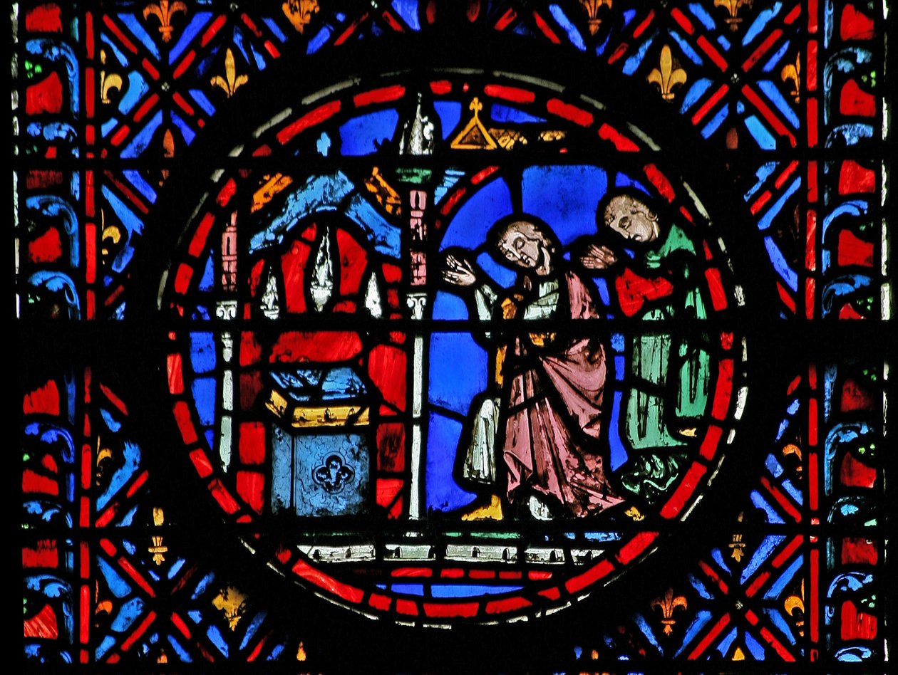 Vindu w12 folket gråter over Judiths død. Judith XVI 29 av French School