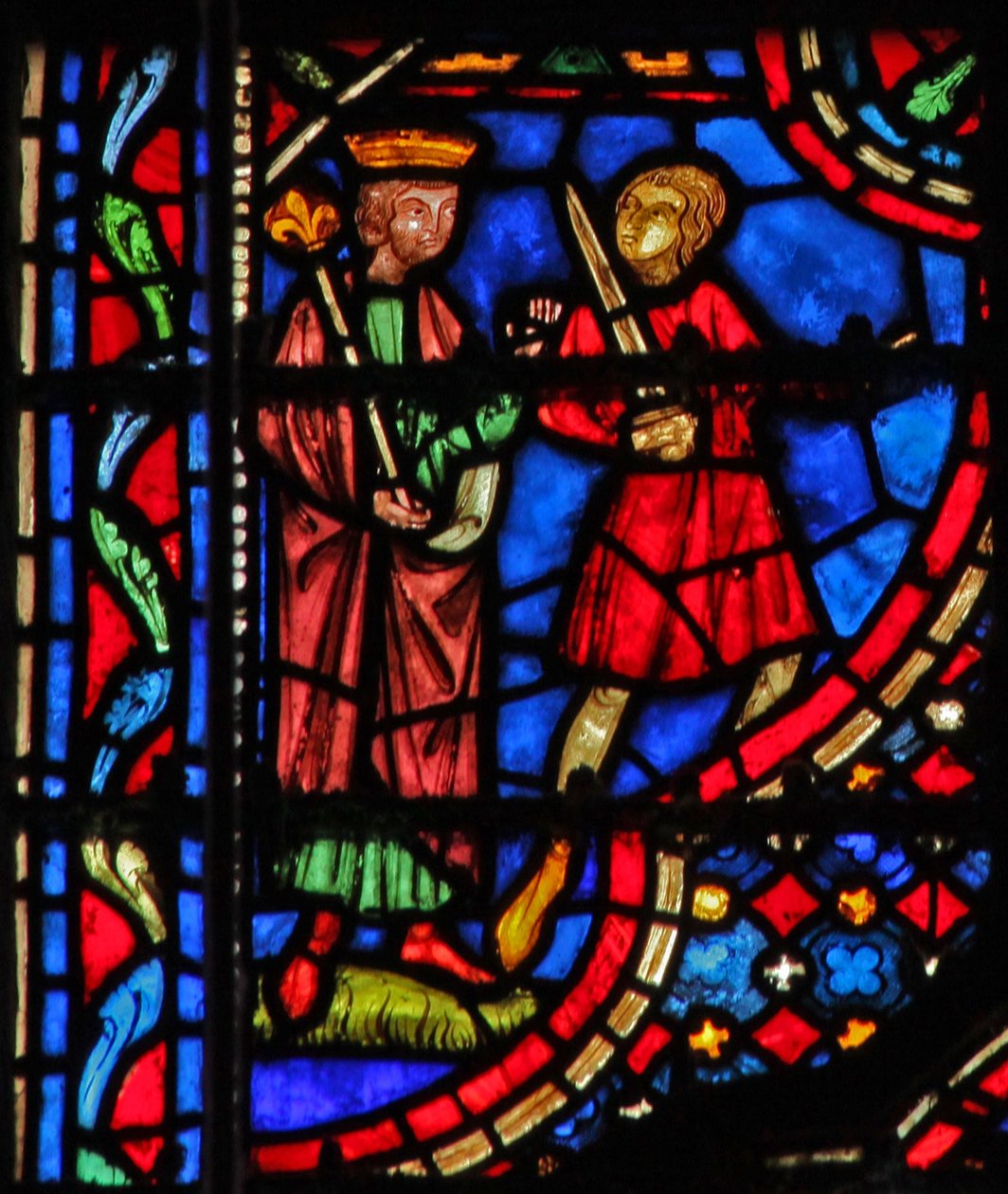 Vindu w14 David beordrer Batseba å bli ført for ham II Sam XI 4 av French School