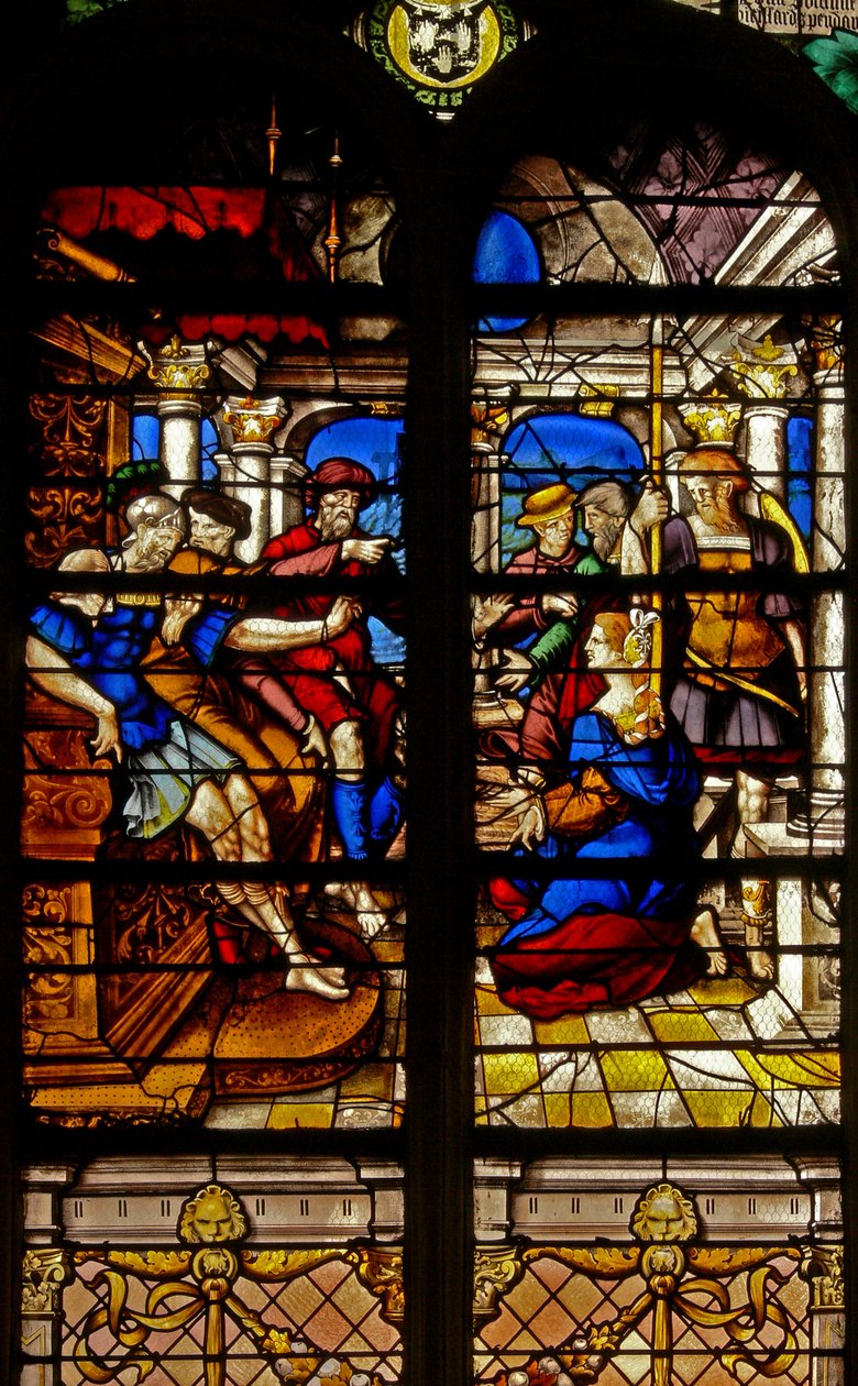 Vindu w17 som viser Salomos dom av French School