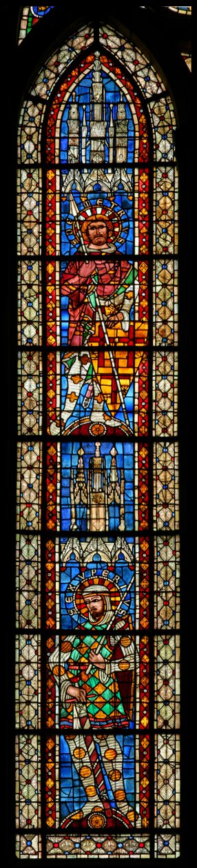 Vindu w203 som viser St. Exupery og St. Demetrius av French School