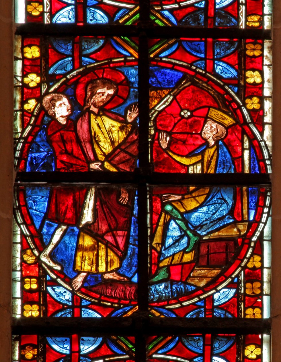 Vindu w210 som viser St James før Herodes av French School