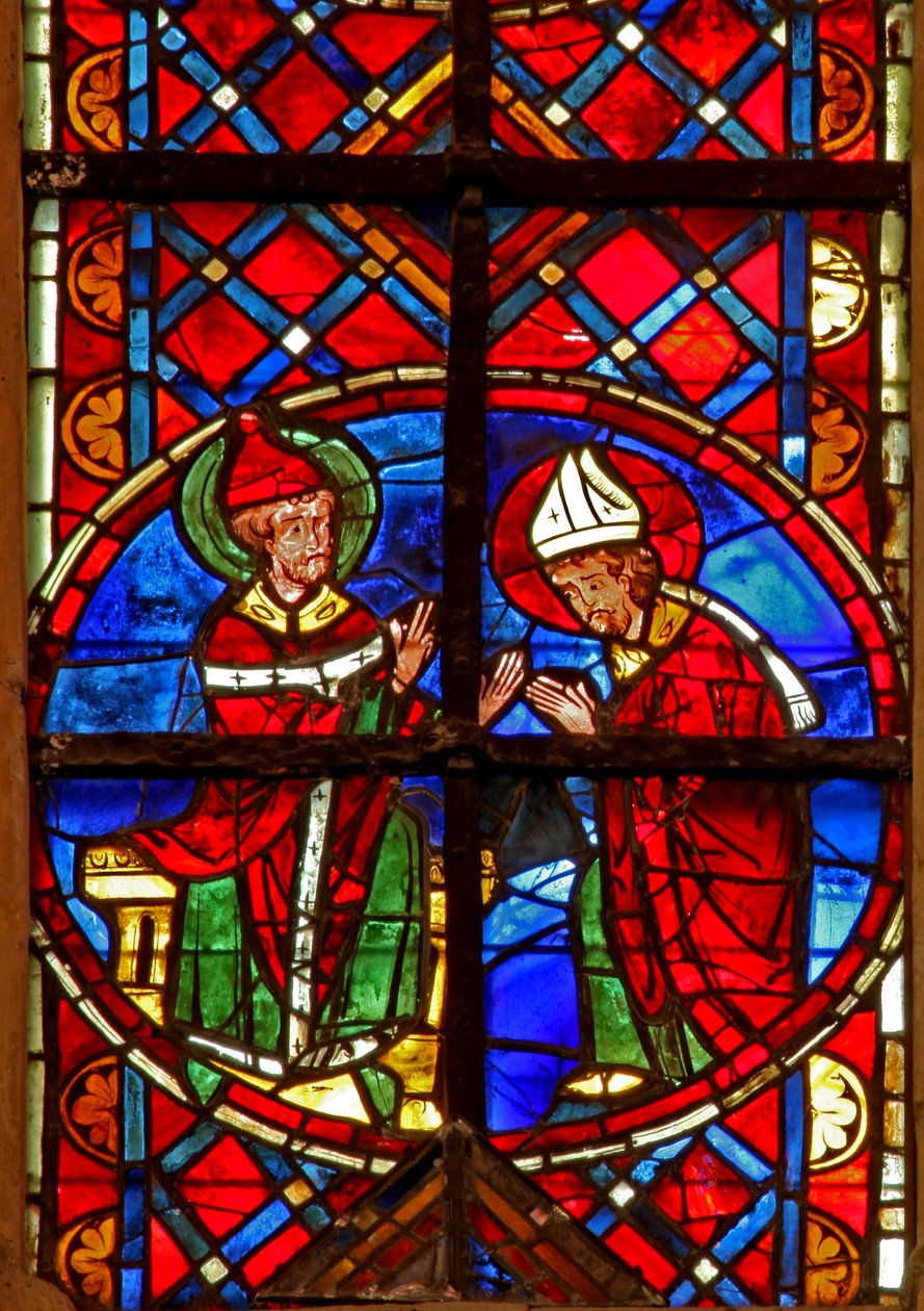Vindu w211 som viser St Peter sender St Denis til Gallia av French School