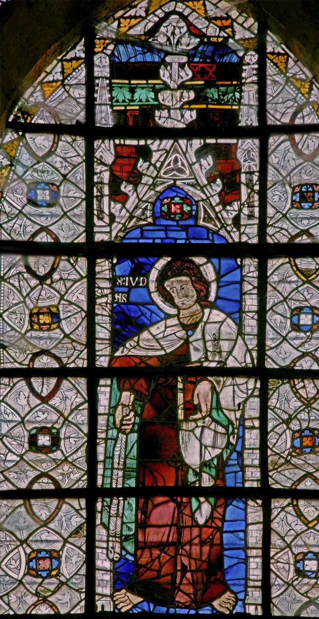 Vindu w227 som viser St Judas Iskariot (en sjelden skildring av Judas som en helgen) av French School