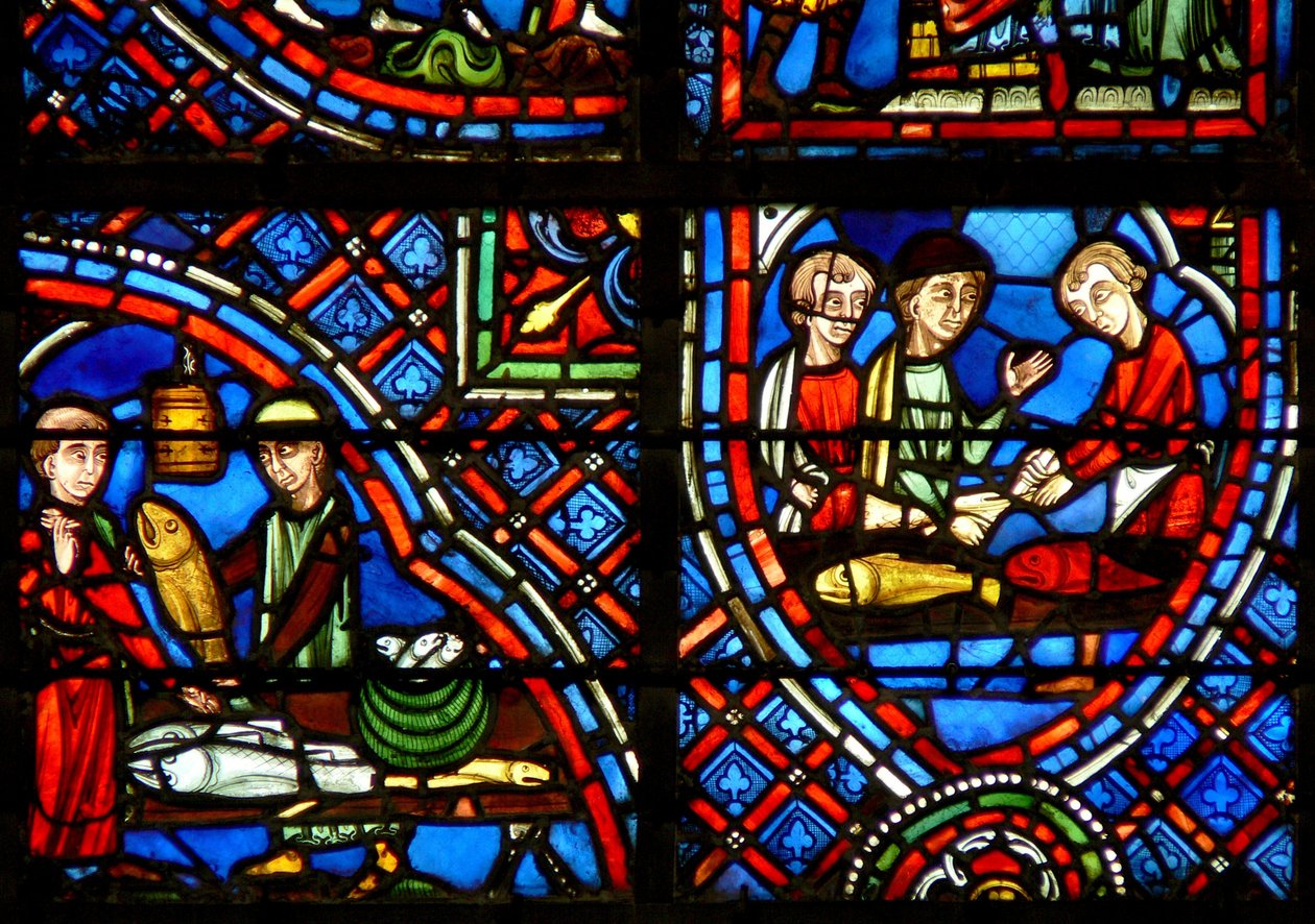 Vindu w23 som viser givere - fiskehandlerne av French School
