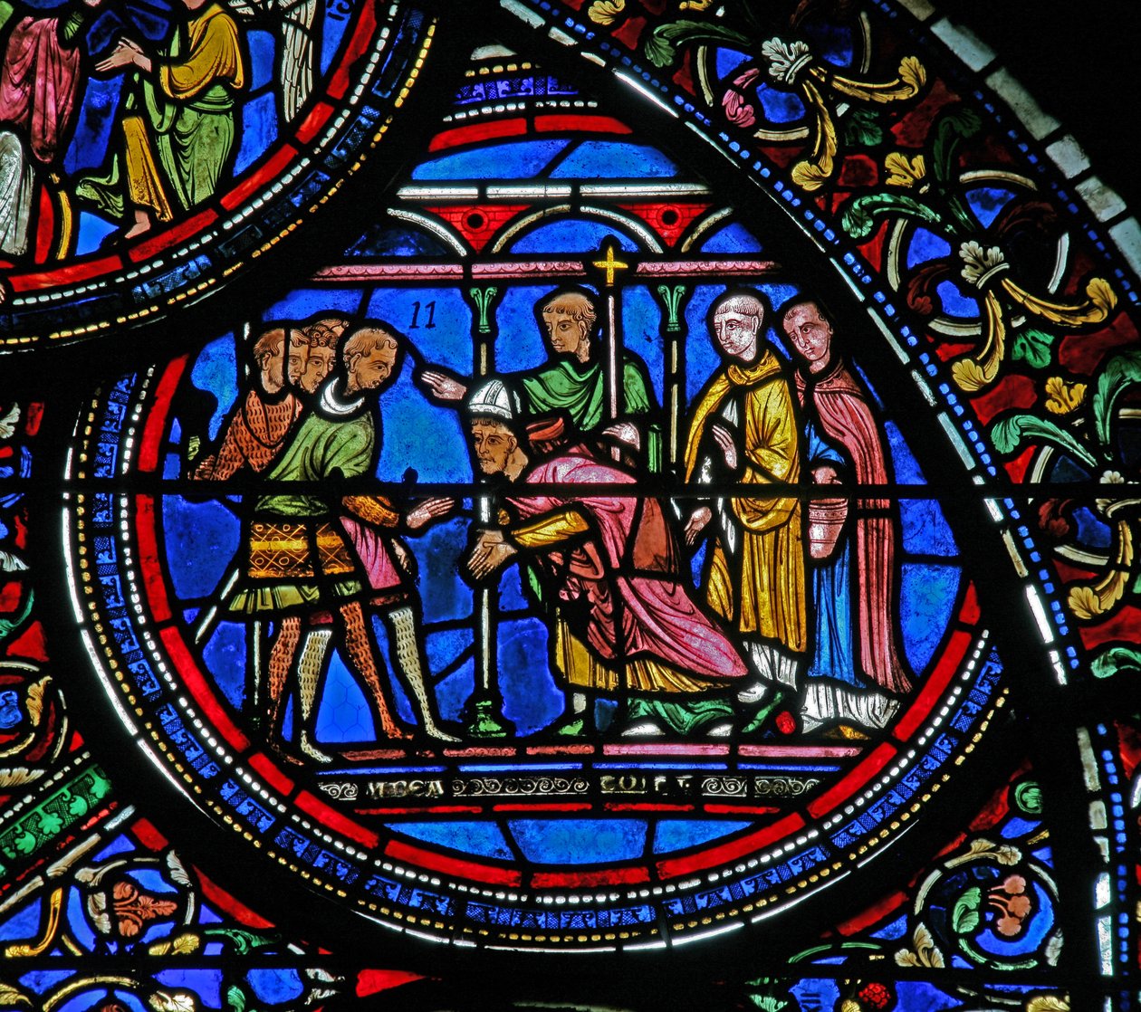 Vindu w23 som viser drapet på St. Thomas Becket av French School