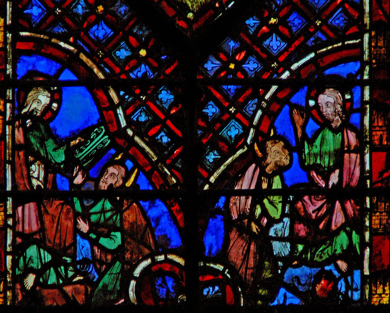 Vindu w2 Gud gir Moses lovens tabeller Ex XXXI 18 av French School