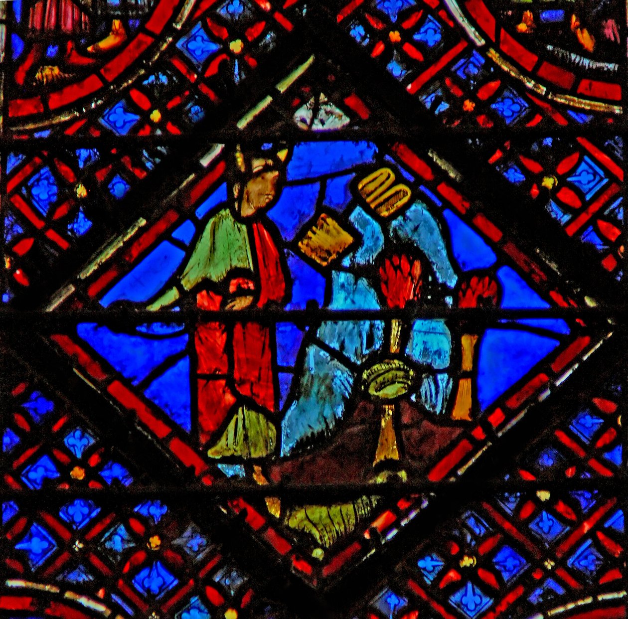 Vindu w2 Moses bryter lovens tabeller Ex XXXII 19 av French School