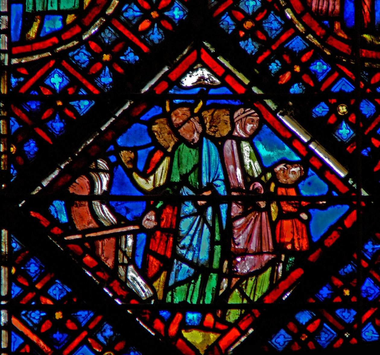 Vindu w2 Moses stenger passasjen gjennom havet Ex XIV 27 av French School