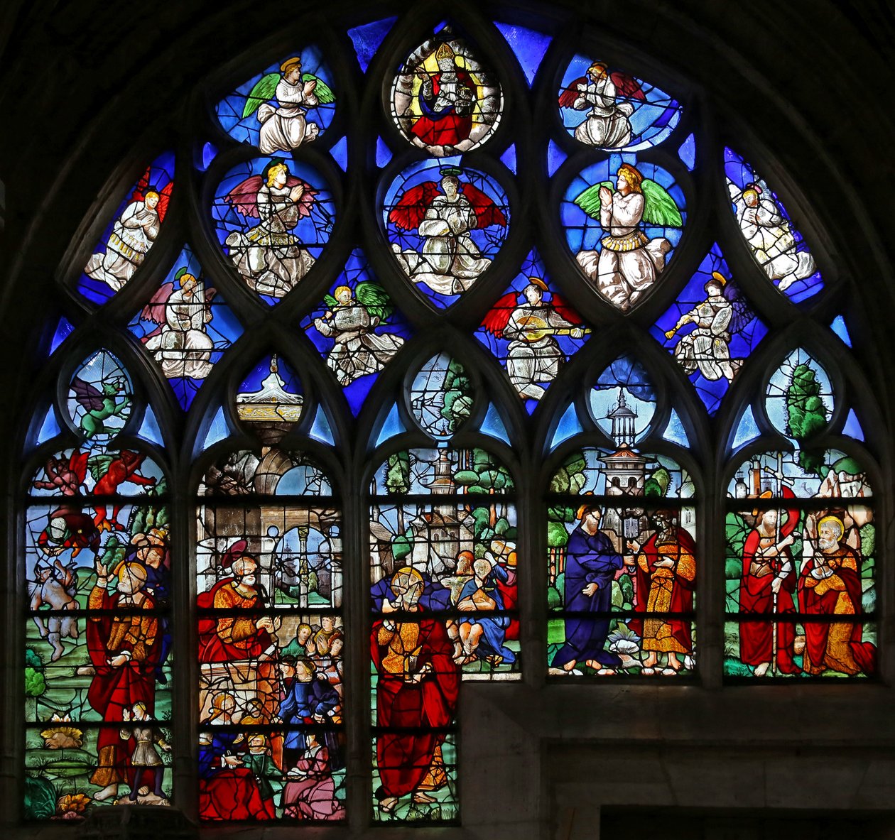 Vindu w2 som viser St Peter-vinduet av French School