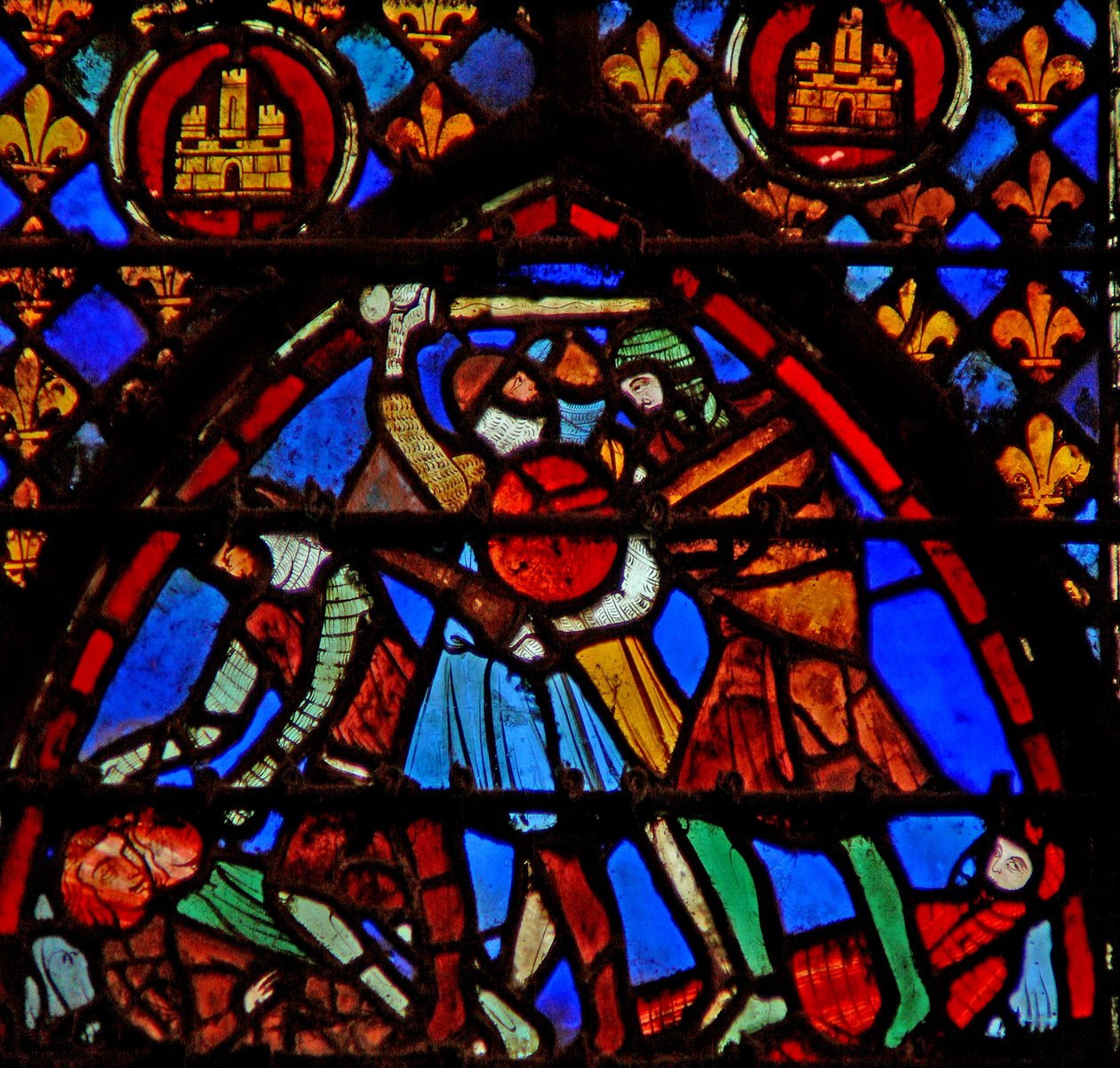 Window w3 En kampscene av French School
