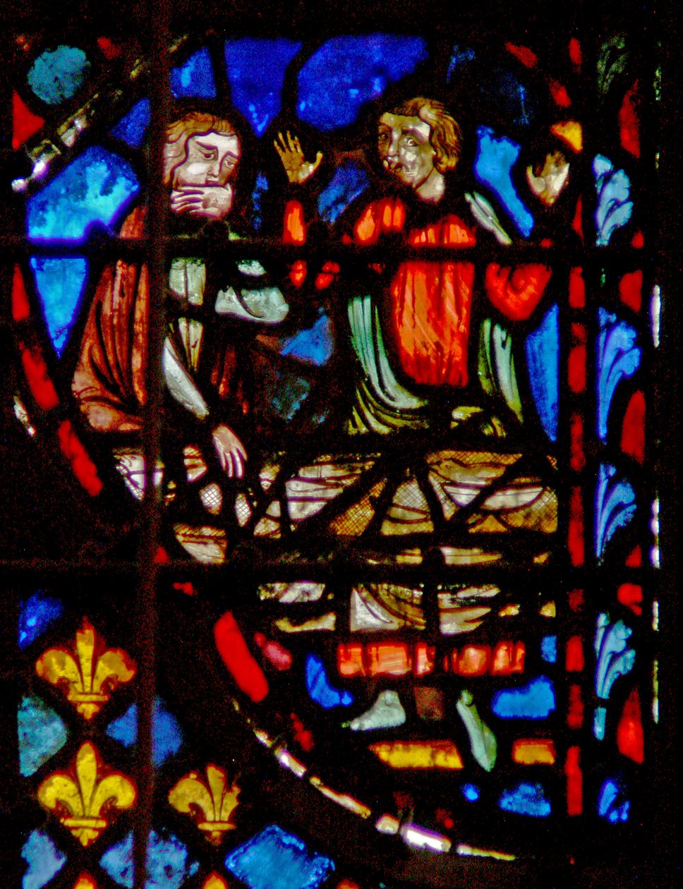 Window w3 the Punishing the people by pest Number XI 33-34 av French School