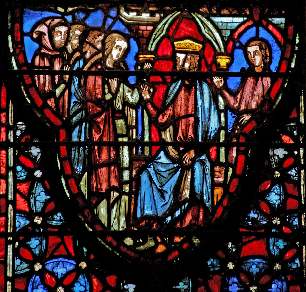 Window w4 King of Jericho ser etter spionene Josh II 3 av French School
