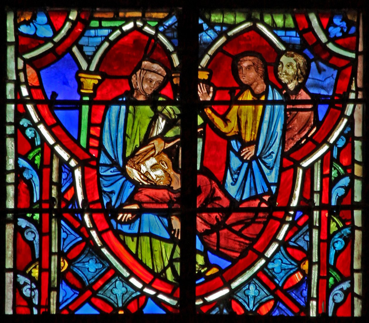 Window w5 Delilah klipper Samsons hår. Dommerne XVI 19 av French School