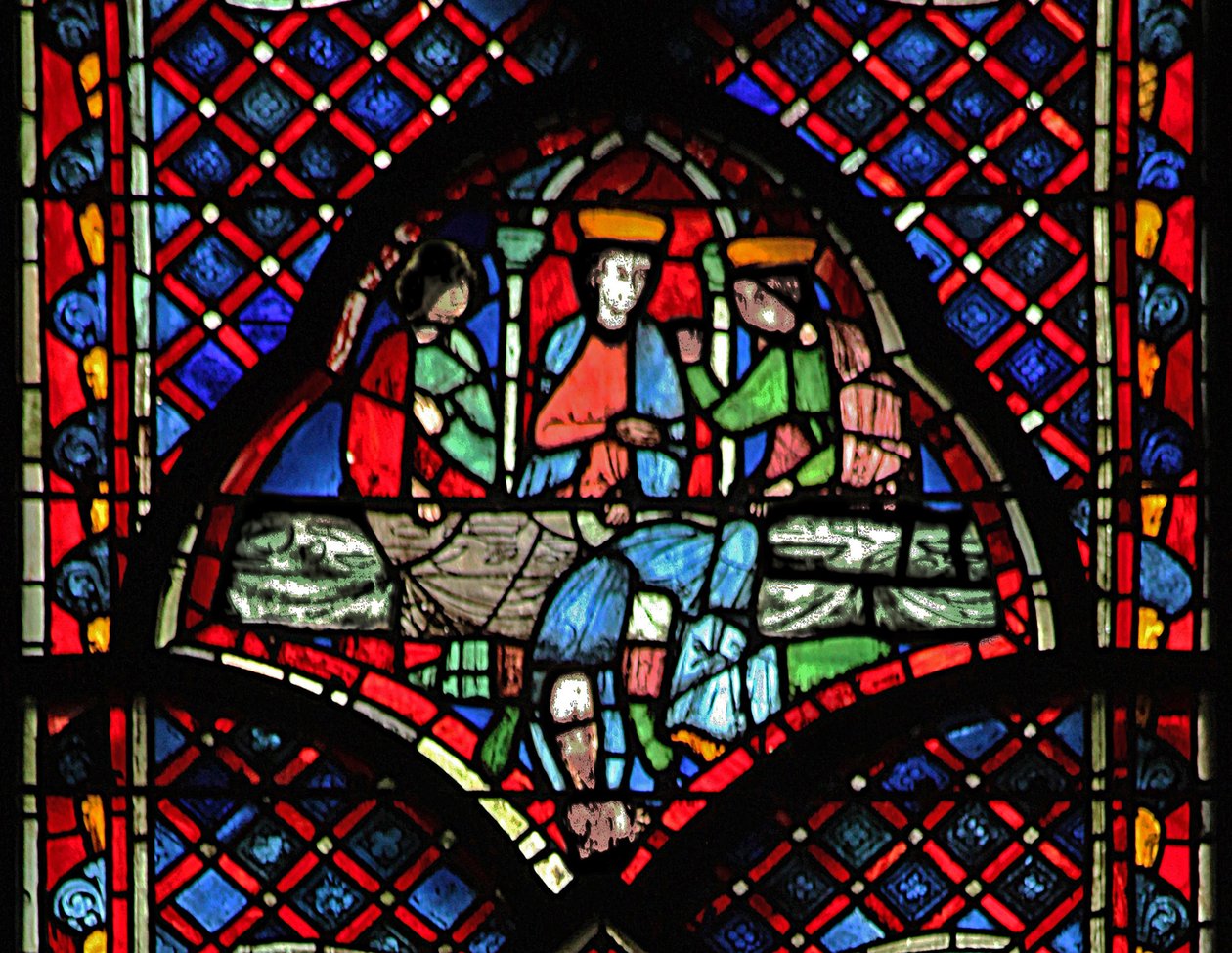 Vindu w9L Døperen Johannes: Salome danser for Herodes av French School