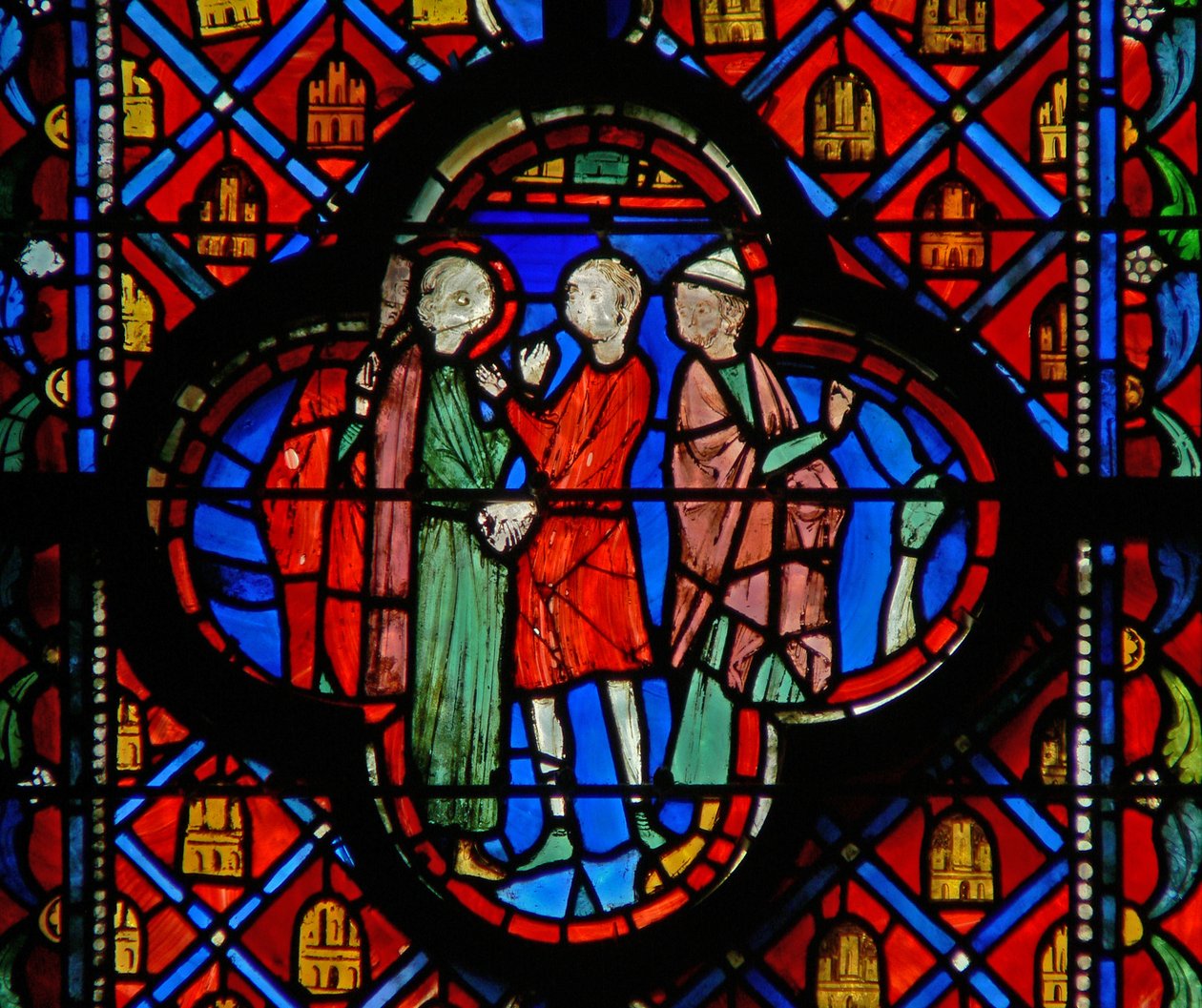 Window w9R Darius beordrer Daniel arrestasjon. Dan VI 15 av French School