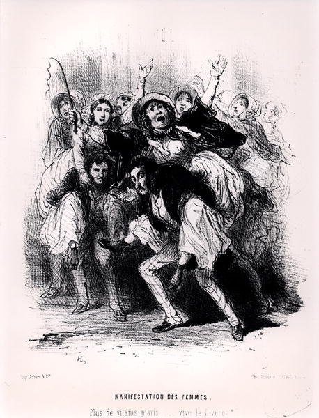 Kvinner som demonstrerer av French School