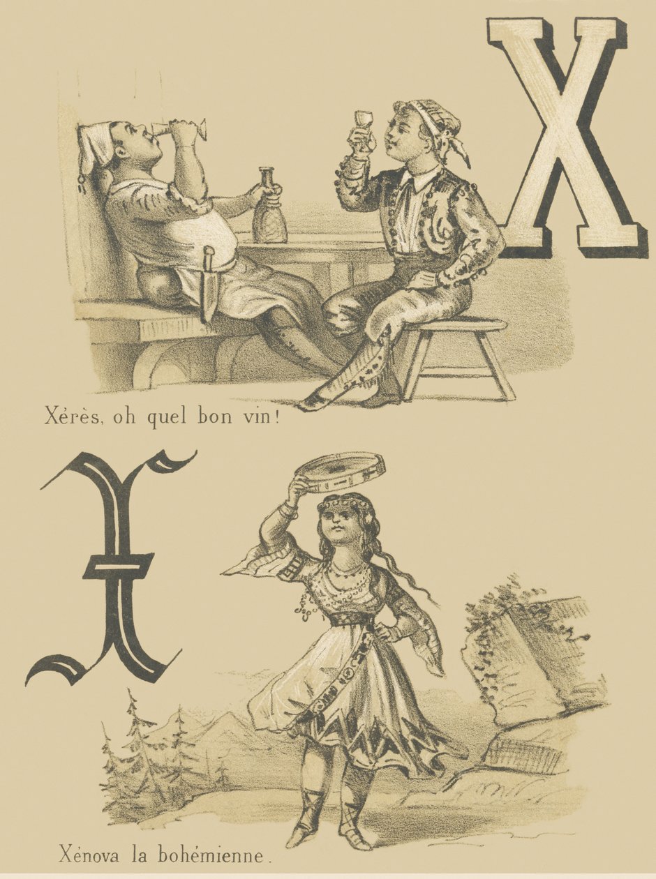 X: Xeres, å for en god vin! /Xenova the Bohemian av French School