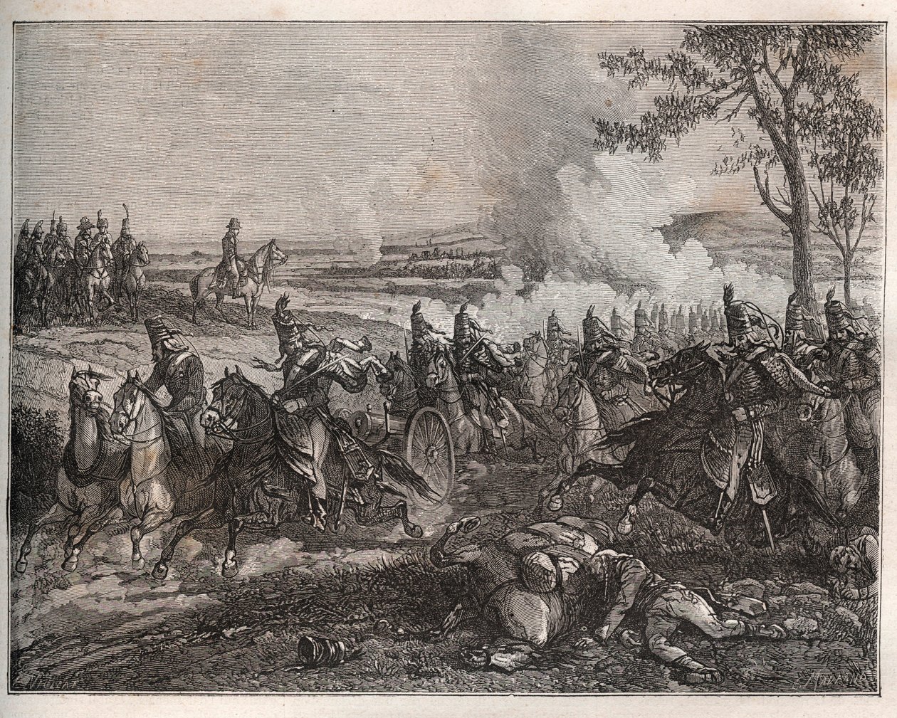 battle of CASTIGLIONE: in his Italian campaign, Napoleon defeats the Austrians under Wurmser, forcing them to retreat to Mantova. 5 August 1796 - New National Encyclopedia by Maurice La Charest - 1870 - av French School