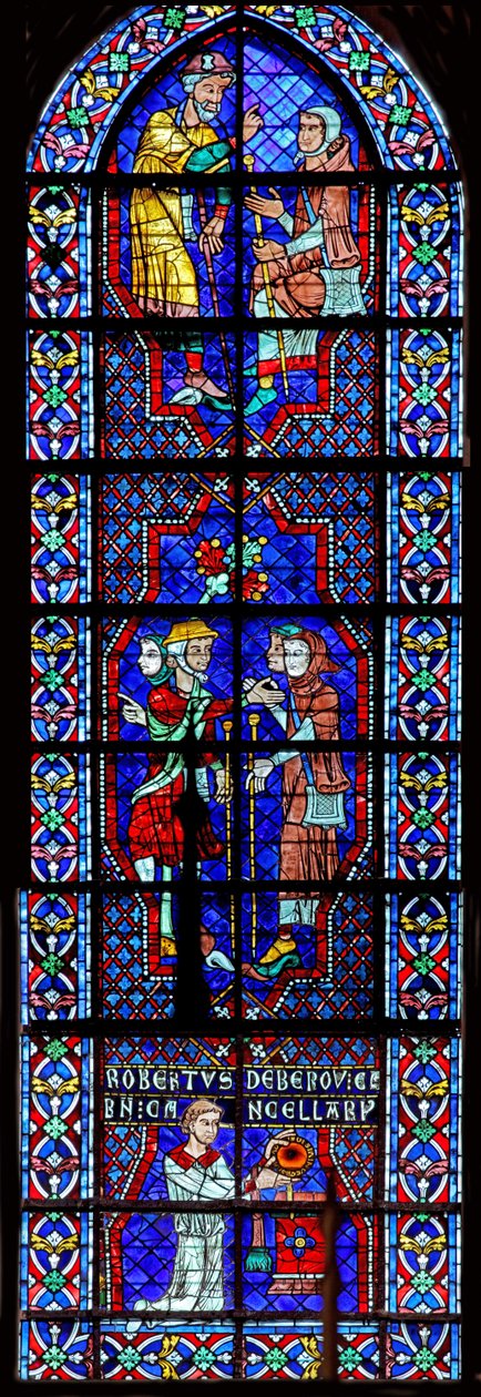 pilegrimer og giveren - Robert de Bérou (w113) av French School