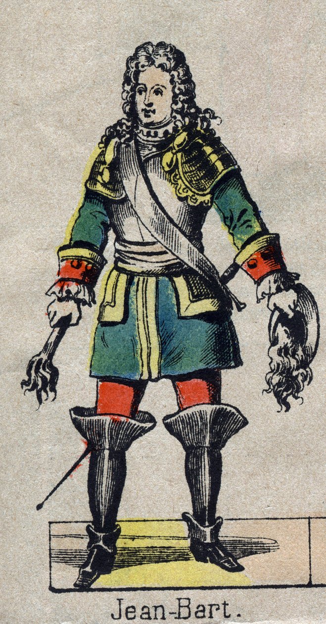 portrait of Jean Bart (1650-1702), French sailor, privateer. Image of Epinal from the end of the 19th century. av French School