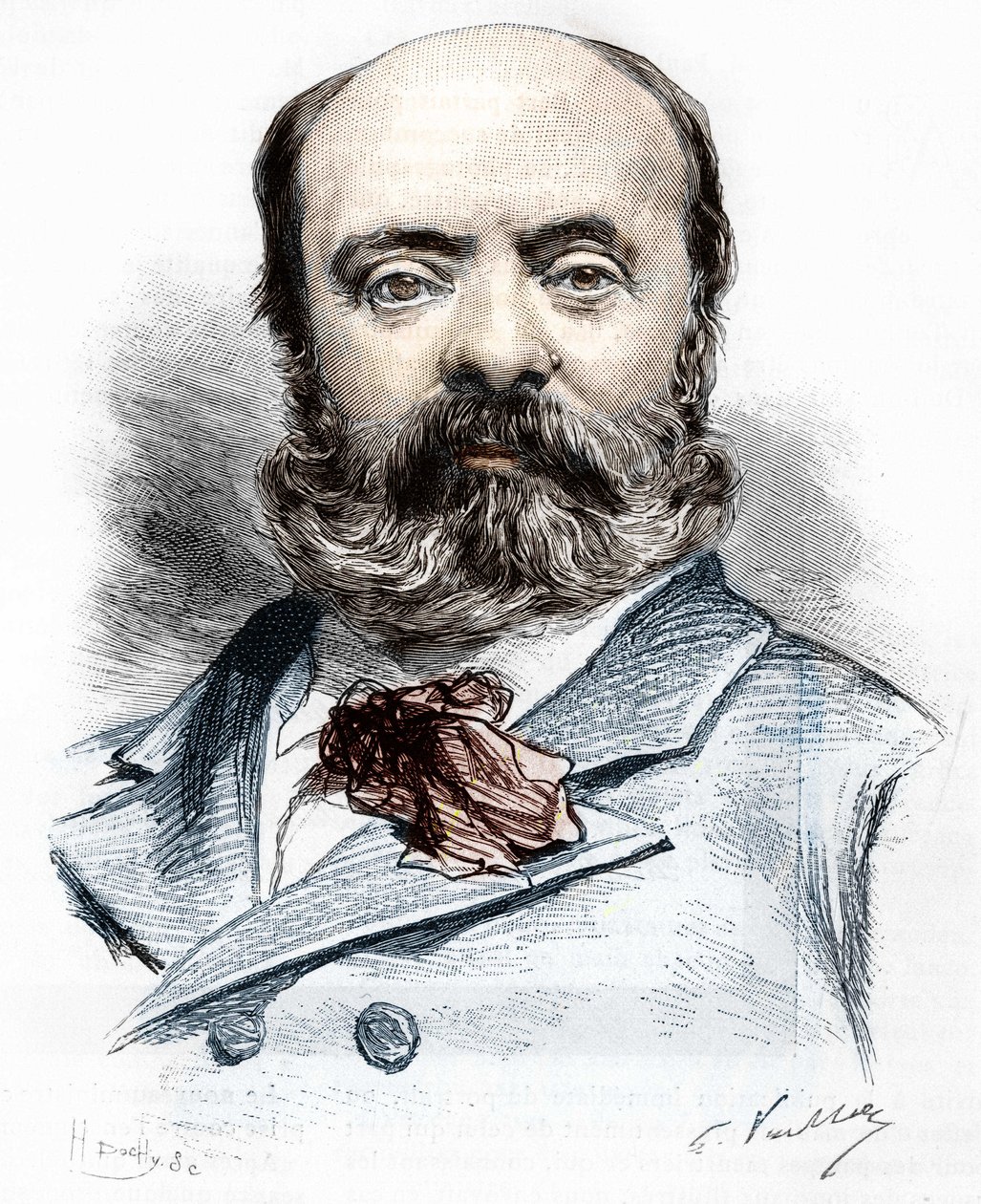 portrait of Theodore Aubanel av French School