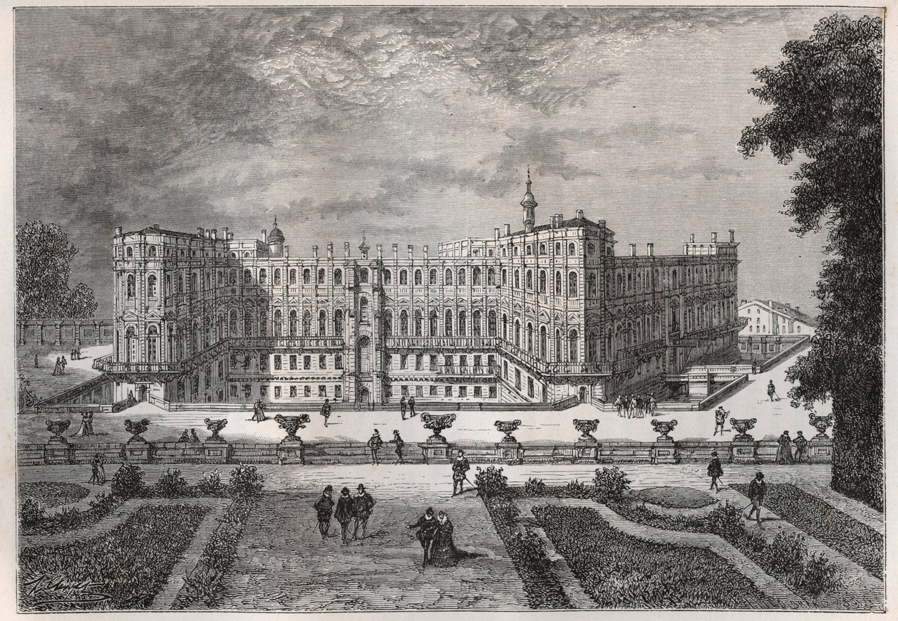 view of the castle of Saint-Germain (Saint Germain) (Seine and Oise) under Henri IV - engraving from “” L