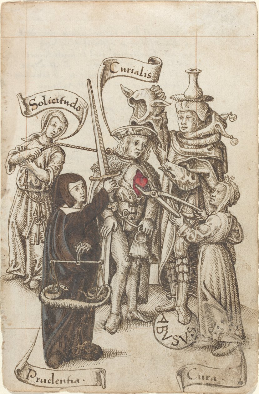 "Ikke spis hjertet ditt ut" [fol. 22 recto] av French early 16th Century
