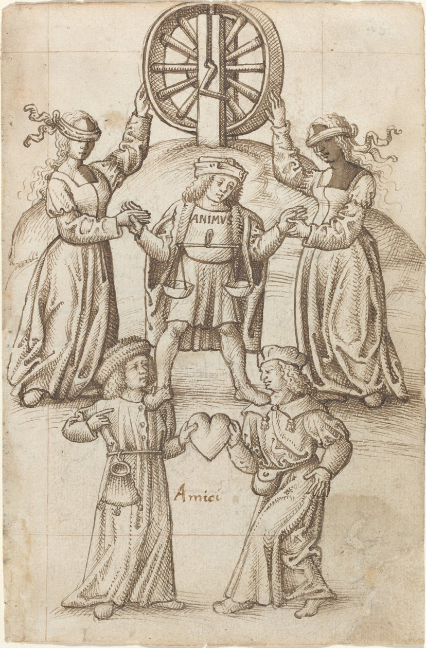 "Vennskap er likhet; En venn er et annet selv" [fol. 10 recto] av French early 16th Century
