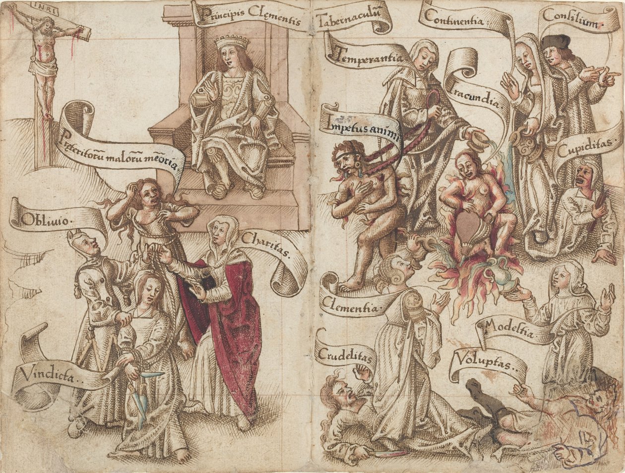 "Utslette sporet av potten i asken" [fol. 32 verso / 33 recto] av French early 16th Century