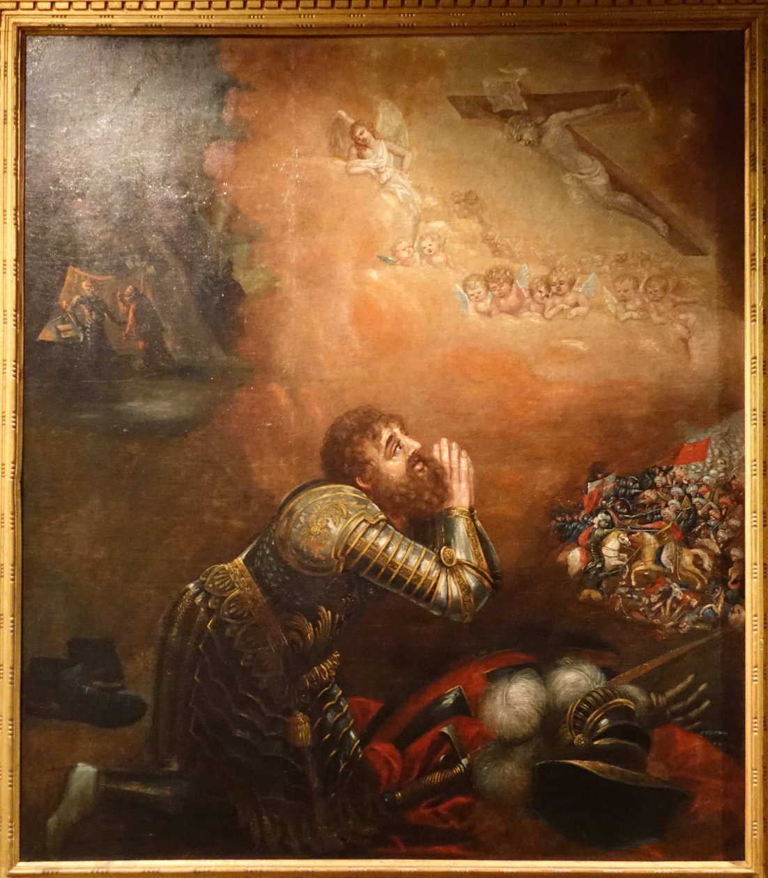 Visjon av D. Afonso Henriques i slaget ved Ourique av Friar Manuel dos Reis