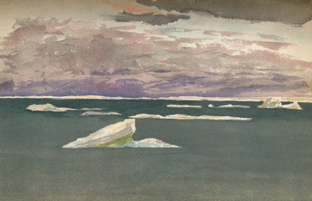 Off the Edge of the Ice - Gathering Storm, 14. september 1893, 1897 av Fridtjof Nansen
