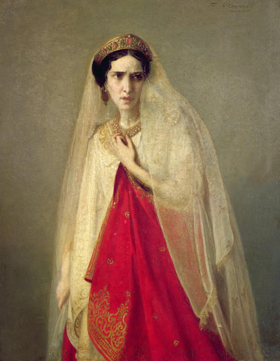 Portrett av Rachel av Friederike Emile August O