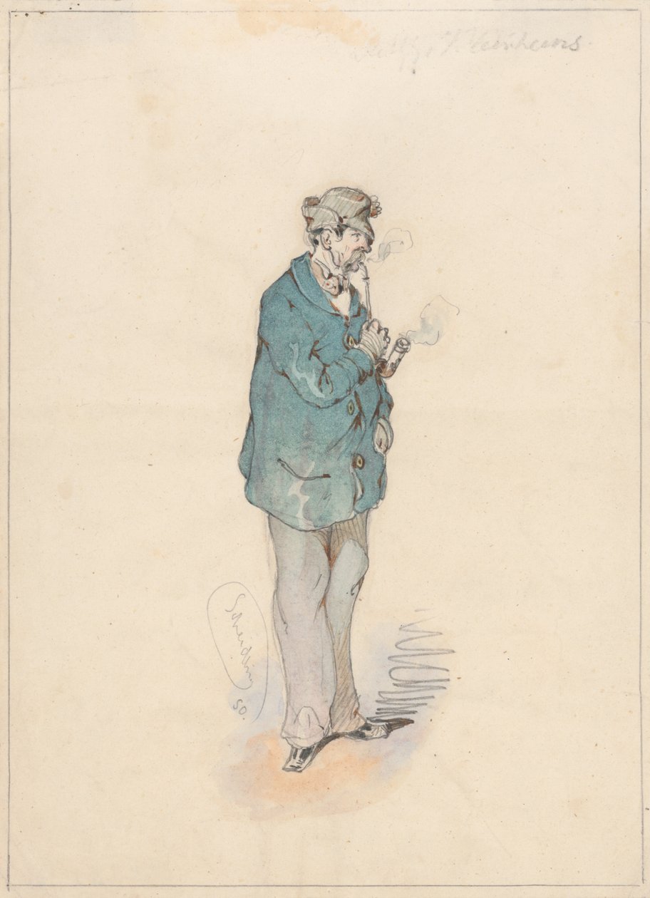 Mann med rør av Friedrich Carl von Scheidlin