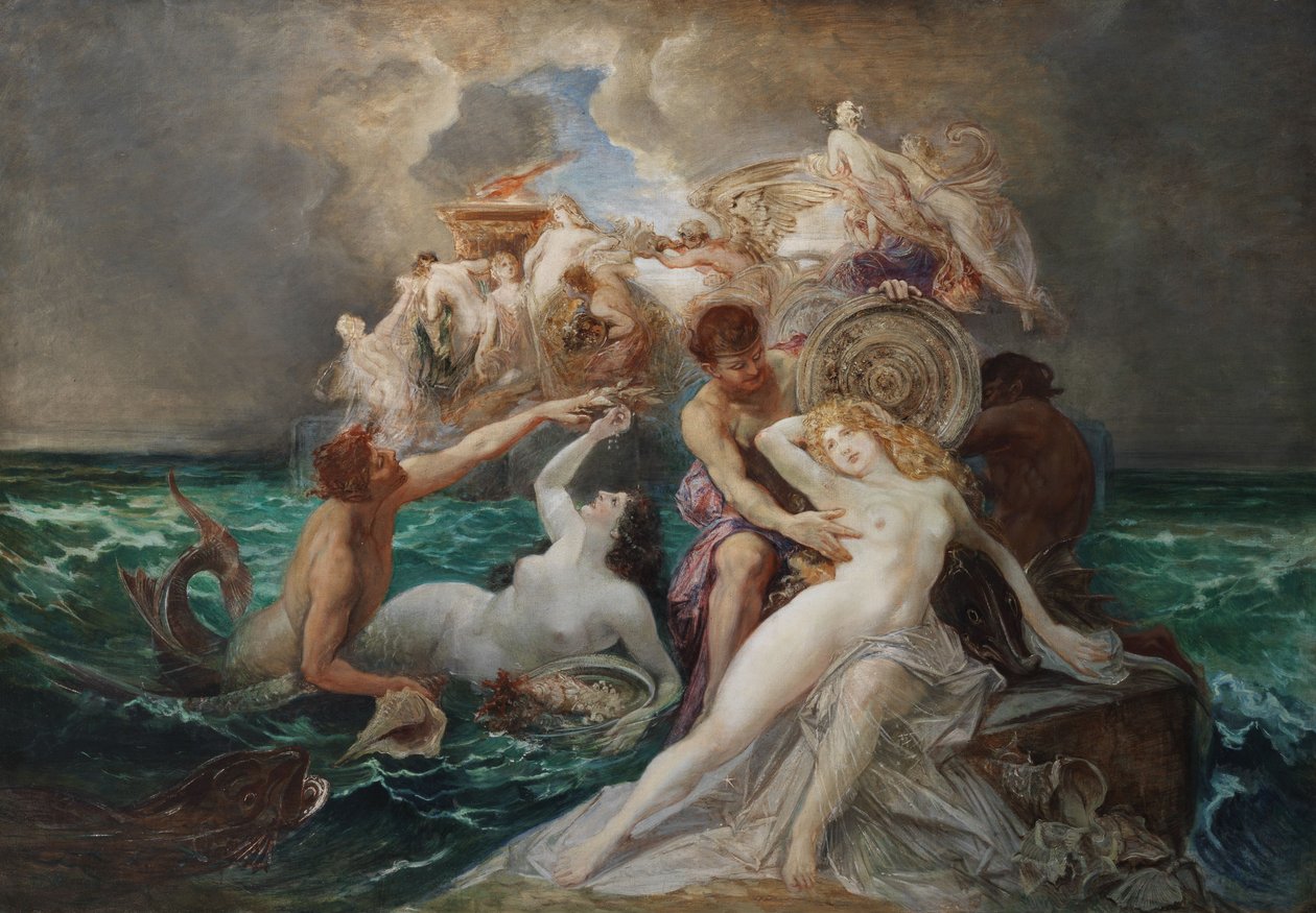 Poseidon og Nereidene av Friedrich Ernst Wolfrom