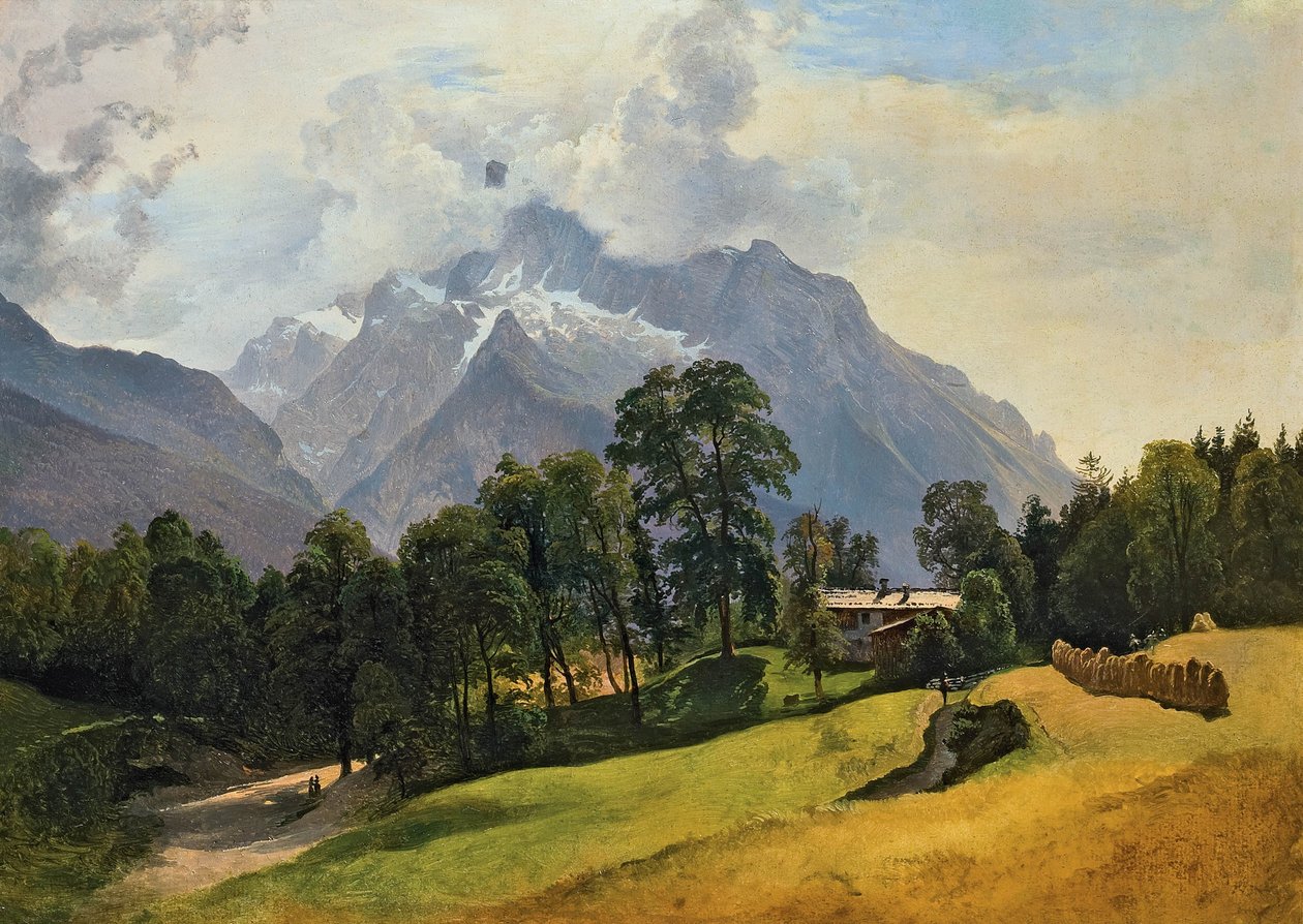 Den høye Steinberg nær Berchtesgaden av Friedrich Gauermann