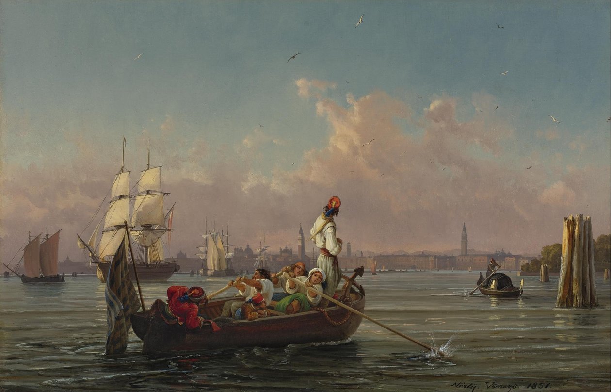 I lagunen, Venezia av Friedrich Nerly