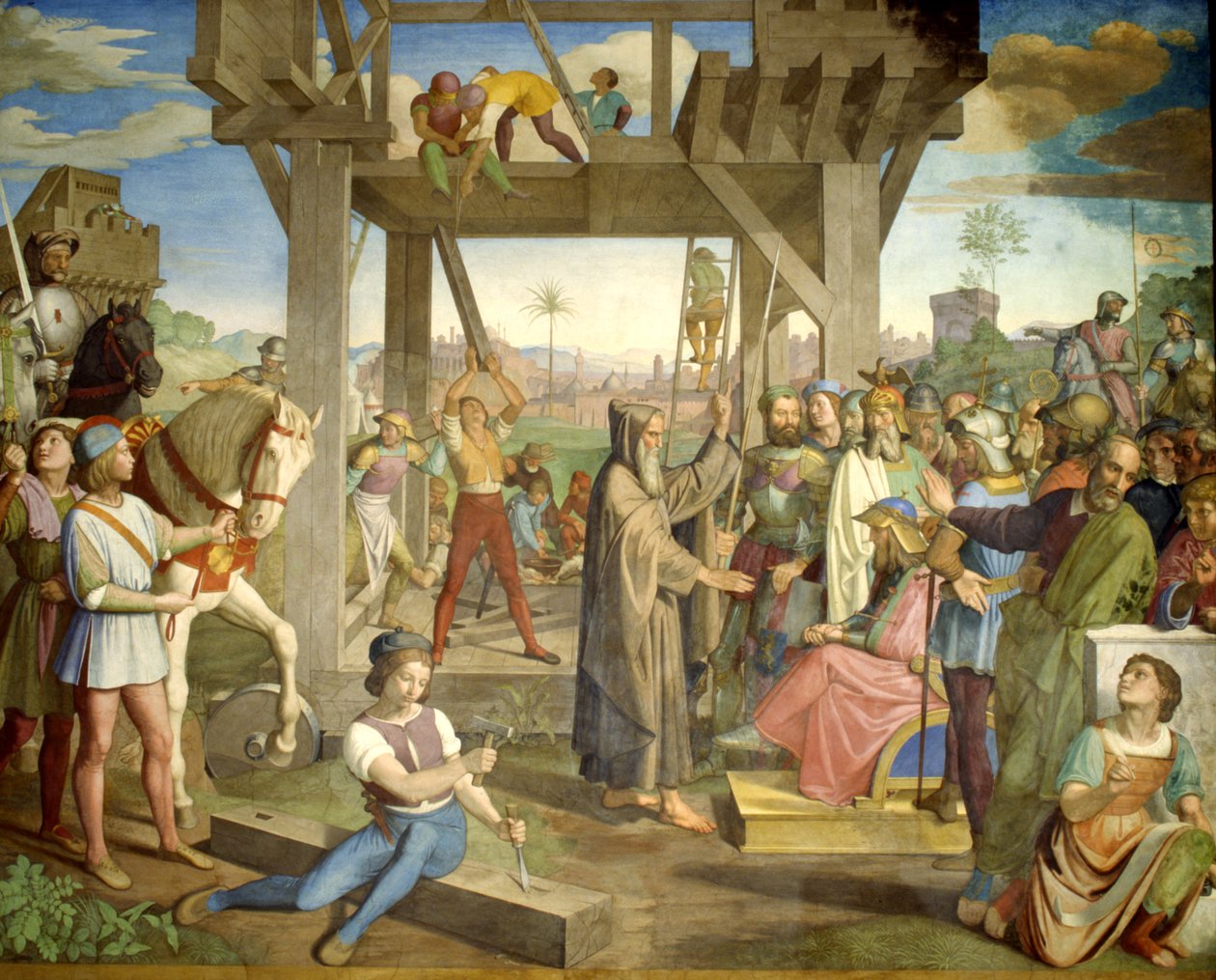 Forberedelser til angrepet på Jerusalem av Friedrich Overbeck