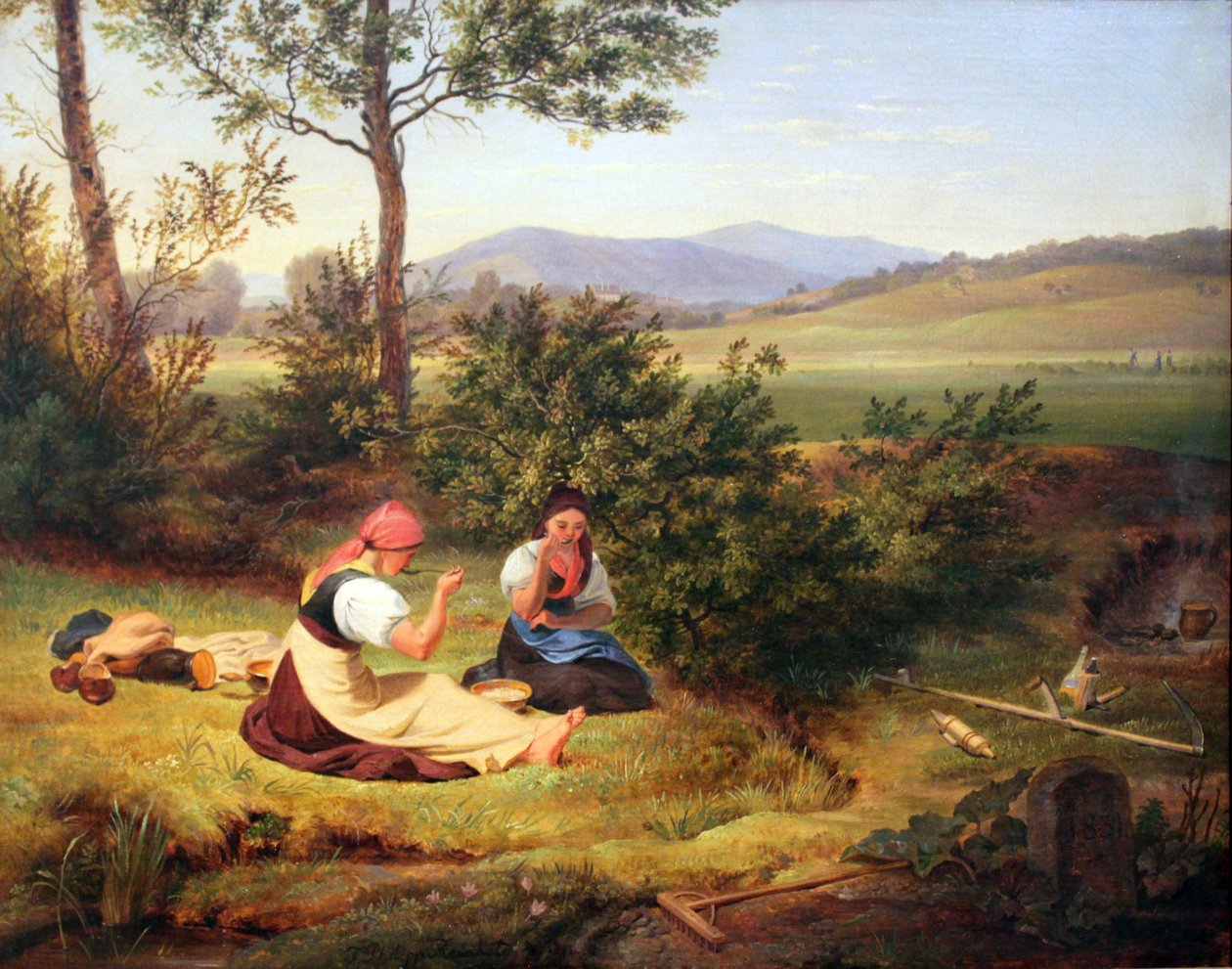 Lunsjpause (Salzburg -landskap) av Friedrich Philipp Reinhold