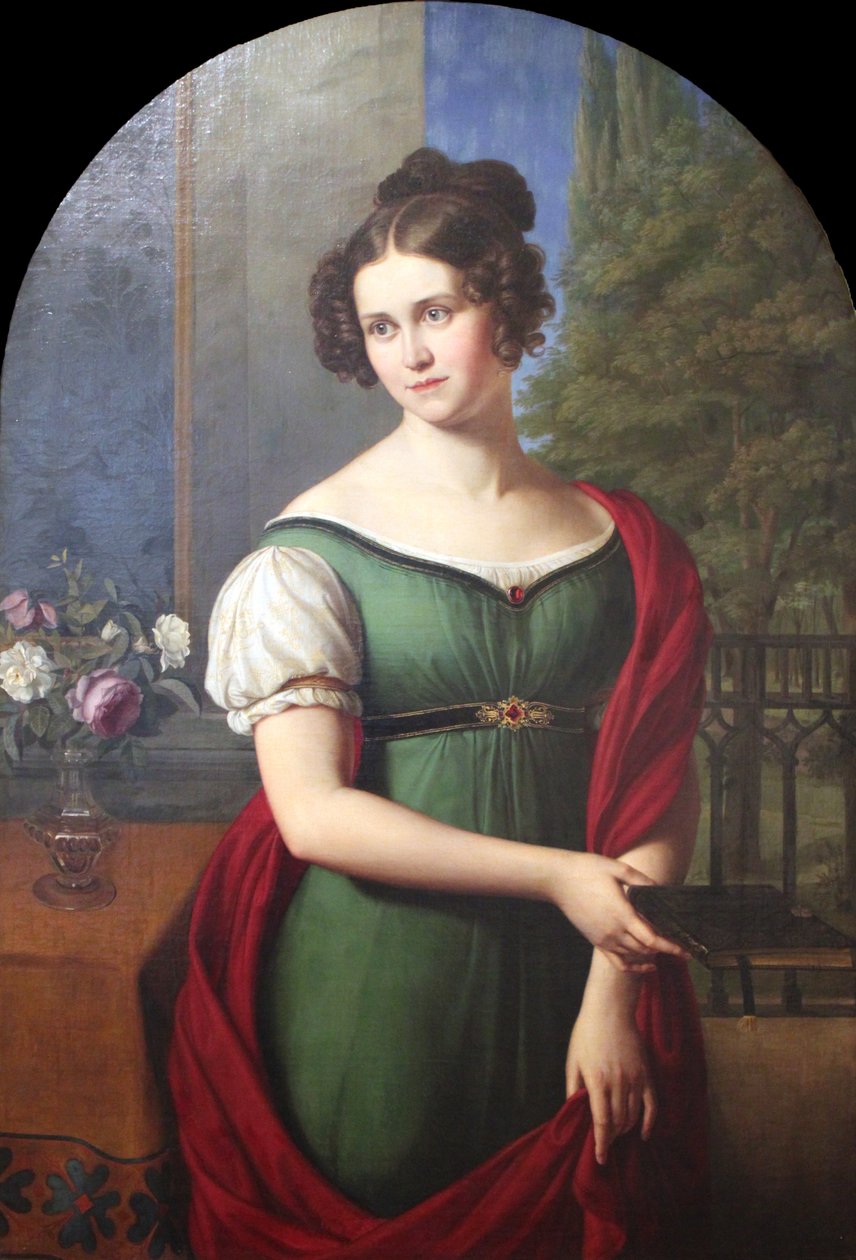 Portrett av Lili Parthey av Friedrich Wilhelm von Schadow