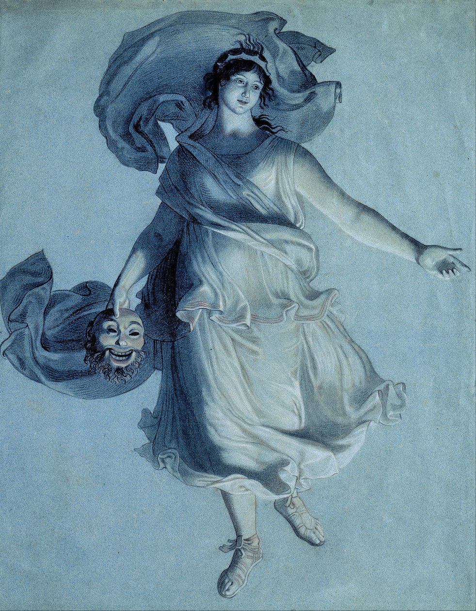 Den dramatiske musen av Friedrich Wilhelm von Schadow